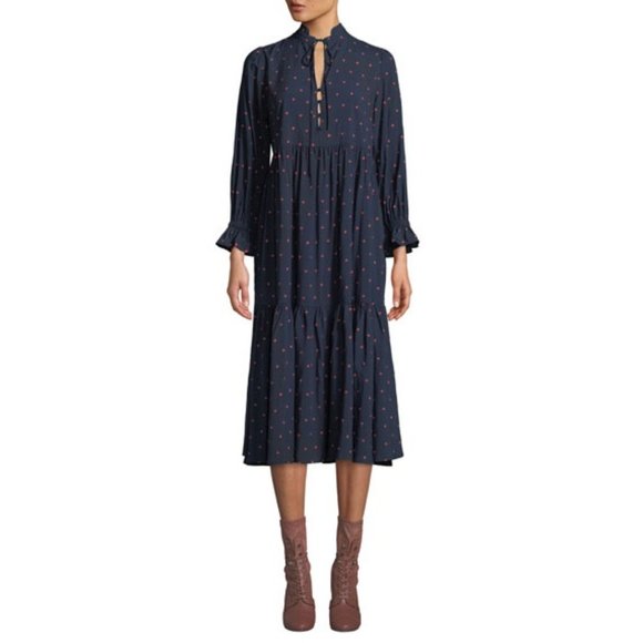 AG Adriano Goldschmied Celeste Polka Dot Dress Women's Size XS - Picture 1 of 15